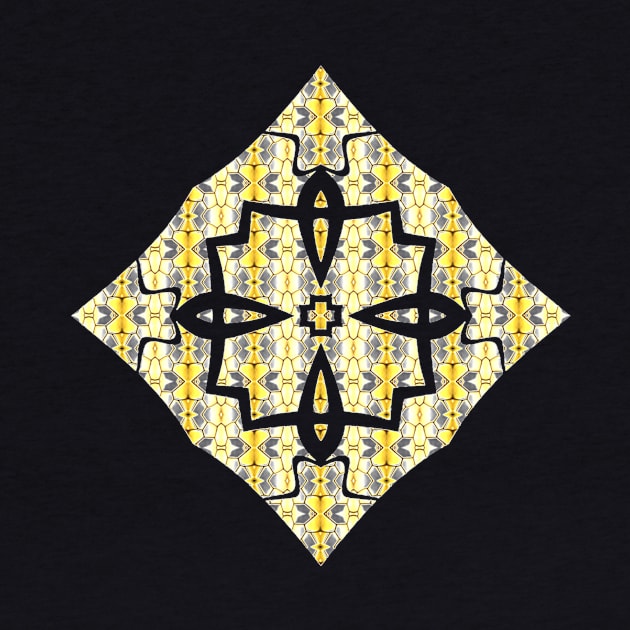 Pattern on pattern fancy gold by Geomhectic